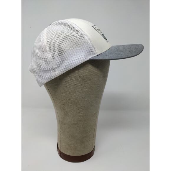 Travis Mathew Mesh Back Snapback Hat 110 One Ten FlexFit White & Gray Adjustable - Picture 5 of 11